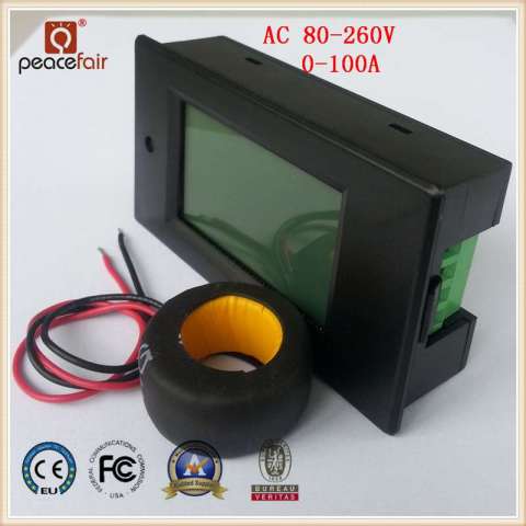 AC Single Phase 100A 4in1 Voltage Current Power Energy Digital Meter